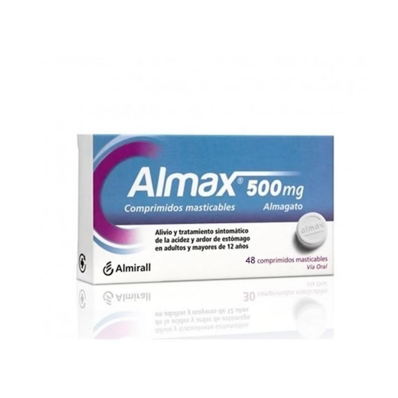 ALMAX 500 mg 48 COMPRIMIDOS MASTICABLES