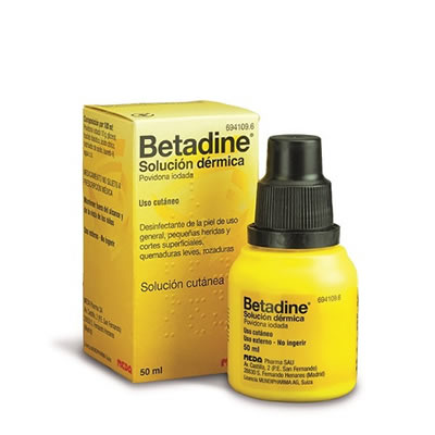 BETADINE 100 MG/ML SOLUCION CUTANEA 1 FRASCO 50 ML