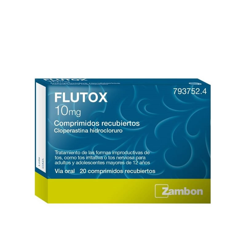 FLUTOX 10 MG 20 COMPRIMIDOS RECUBIERTOS